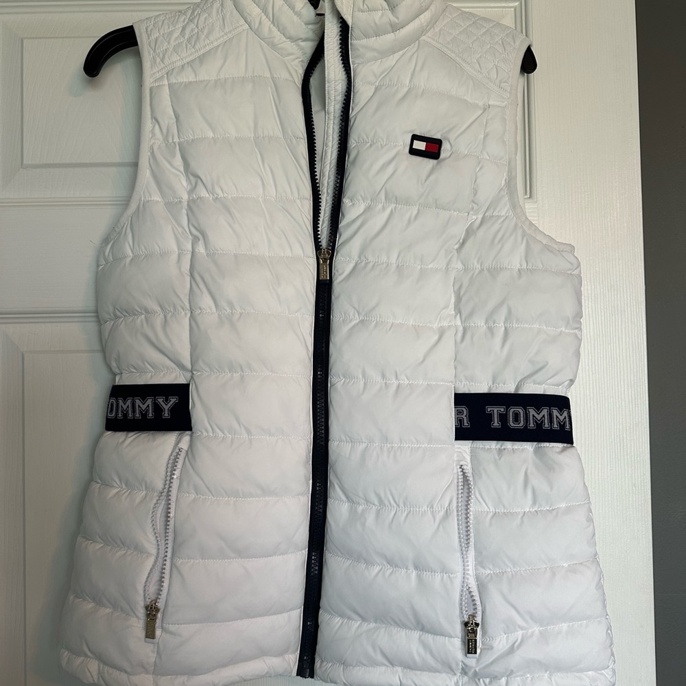 Tommy Hilfiger Women's White Quilted Vest